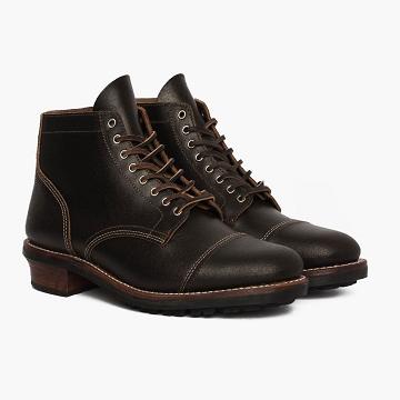 Black Thursday Vanguard Leather Men's Lace Up Boots | SG130DFM