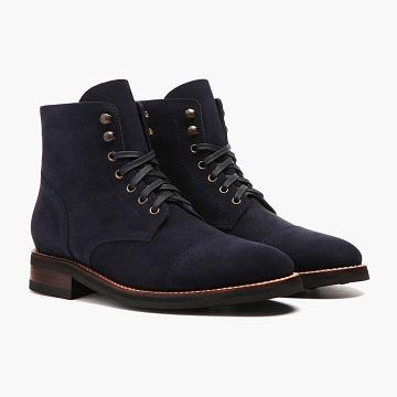 Blue Thursday Captain Suede Men's Lace Up Boots | SG87RVD