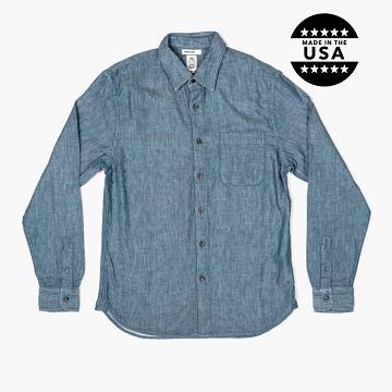 Blue Thursday Ripper Cotton Men's Shirts | SG287SGL