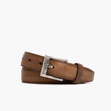 Brown / Coffee Thursday Classic Leather Men's Belts | SG295RVD