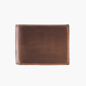 Brown Thursday Bifold Leather Classic Men's Wallets | SG181FDN