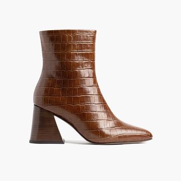 Brown Thursday Boots Heartbreaker Leather Women's High Heels | SG397YXF