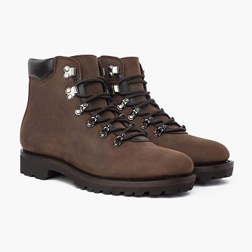 Brown Thursday Commander Leather Men's Lace Up Boots | SG90QMA