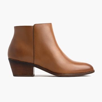 Brown Thursday Downtown Leather Women's Boots | SG390DFM3