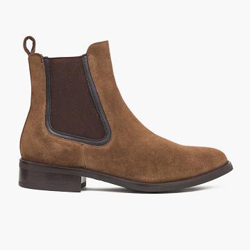 Brown Thursday Duchess Suede Women's Chelsea Boots | SG367PJJ