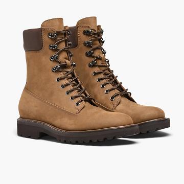 Brown Thursday Explorer Leather Men's Lace Up Boots | SG96XYU