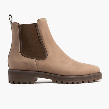 Brown Thursday Legend Leather Women's Chelsea Boots | SG381CTV