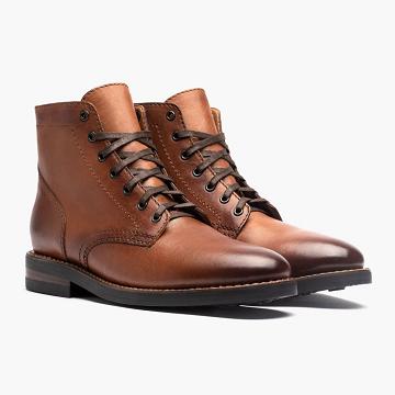 Brown Thursday President Leather Classic Men's Lace Up Boots | SG110UZG