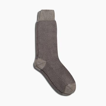 Brown Thursday Sodello Birdseye Cotton Men's Socks | SG320TCE