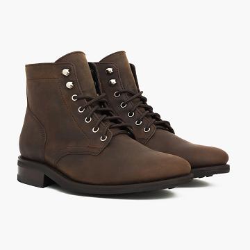 Burgundy Thursday President Leather Rugged & Resilient Men's Boots | SG205HAP