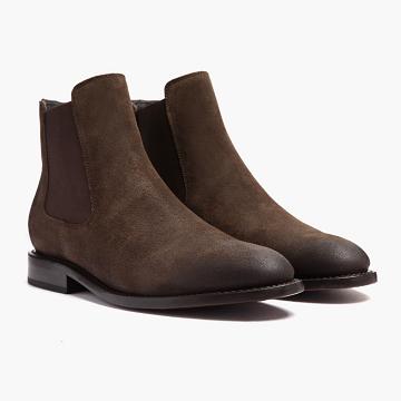 Coffee Thursday Cavalier Suede Men's Chelsea Boots | SG24GSO