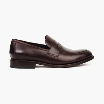 Coffee Thursday Lincoln Leather Men's Dress Shoes | SG254LIS