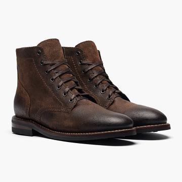 Coffee Thursday President Suede Men's Lace Up Boots | SG115WNB