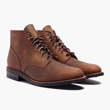 Coffee Thursday Vanguard Leather Men's Lace Up Boots | SG128GSO