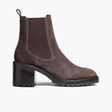 Grey Thursday Knockout Suede Women's Chelsea Boots | SG378NWY