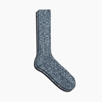 Navy Thursday Sodello Classic Boot Cotton Men's Socks | SG322EBC