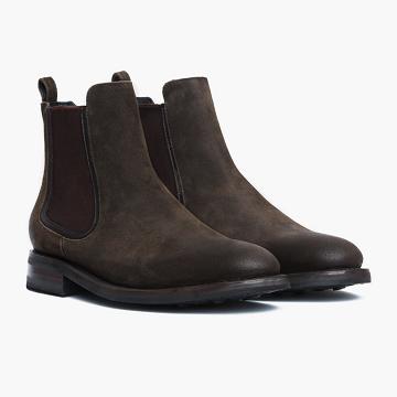 Olive Thursday Duke Suede Men's Chelsea Boots | SG29PJJ