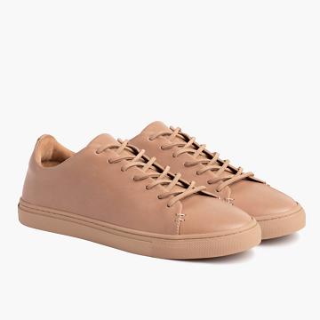 Orange Thursday Premier Low Tops Leather Men's Sneakers | SG219WNB